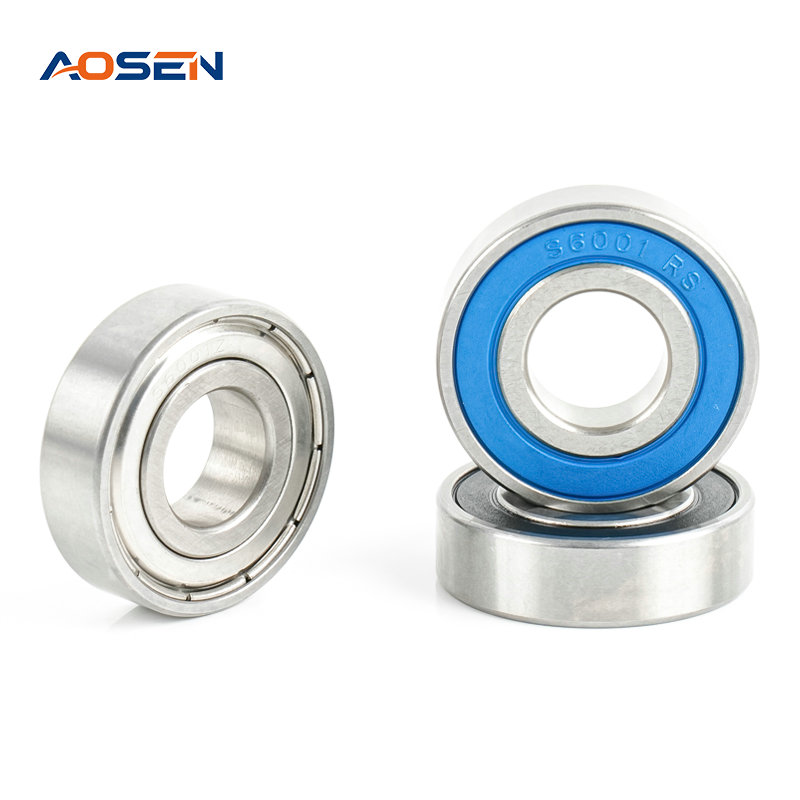 SS 6001 ZZ/2RS hindi kinakalawang na asero deep groove ball bearings