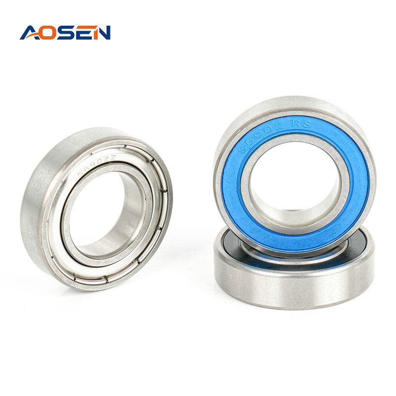 SS 6902 ZZ/2RS hindi kinakalawang na asero deep groove ball bearings